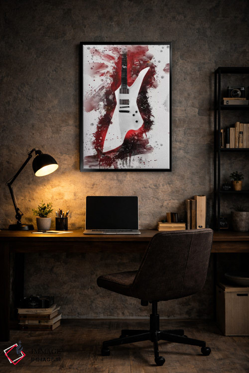 تابلو دکوراتیو گیتار جیمز هتفیلد II اثر پاپ کالت پوسترز - D6B