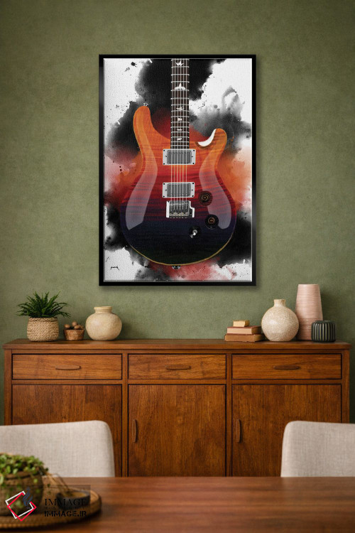 تابلو دکوراتیو گیتار آل اثر پاپ کالت پوسترز - D2B