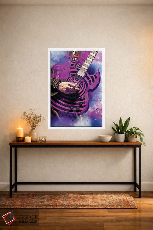 تابلو دکوراتیو گیتار زاک اثر پاپ کالت پوسترز - D2W