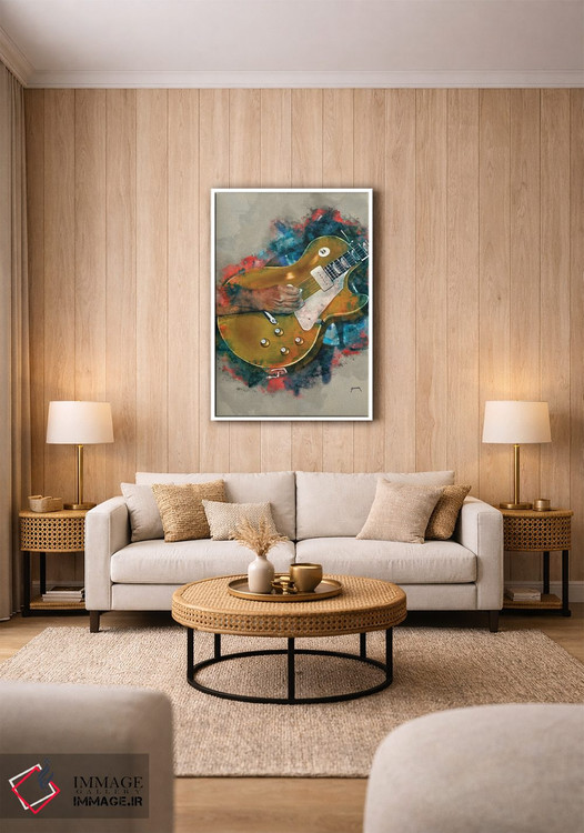 تابلو دکوراتیو گیتار جان فوگرتی اثر پاپ کالت پوسترز - D1W