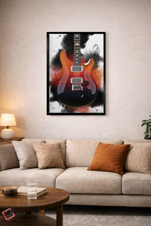 تابلو دکوراتیو گیتار آل اثر پاپ کالت پوسترز - D4B