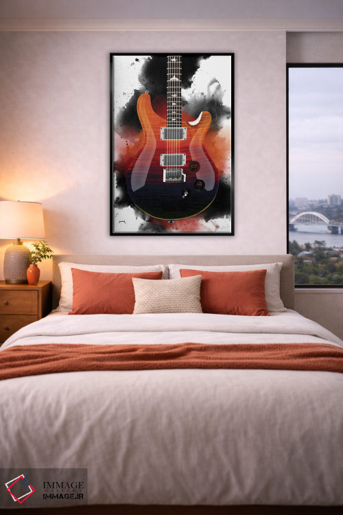 تابلو دکوراتیو گیتار آل اثر پاپ کالت پوسترز - D5B