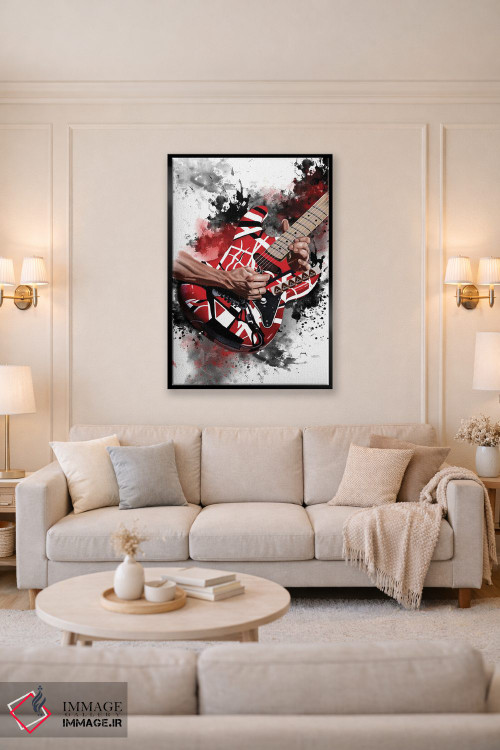 تابلو دکوراتیو خطوط اثر پاپ کالت پوسترز - D4B