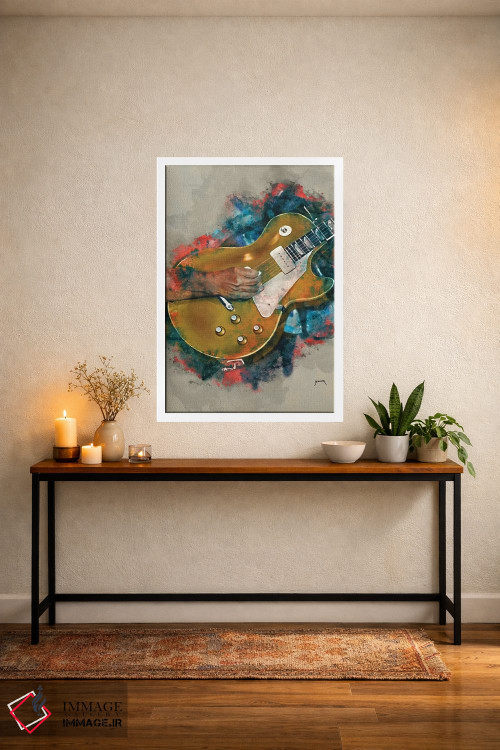 تابلو دکوراتیو گیتار جان فوگرتی اثر پاپ کالت پوسترز - D2W