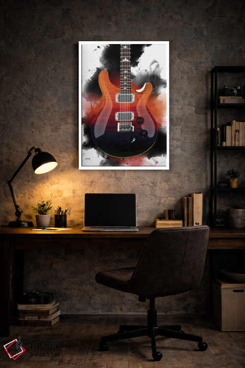 تابلو دکوراتیو گیتار آل اثر پاپ کالت پوسترز - D6W