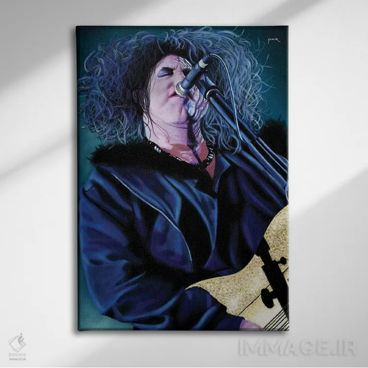 تابلو دکوراتیو رابرت اسمیت اثر پاپ کالت پوسترز - نمای روبهرو روی دیوار