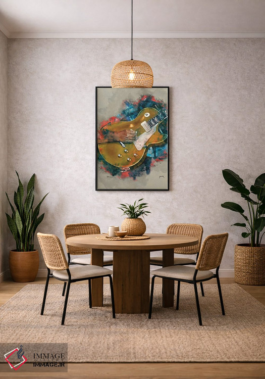 تابلو دکوراتیو گیتار جان فوگرتی اثر پاپ کالت پوسترز - D4B