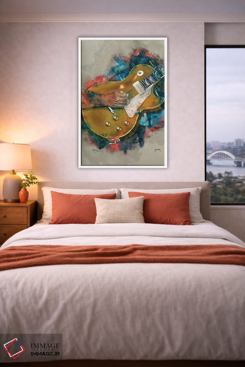 تابلو دکوراتیو گیتار جان فوگرتی اثر پاپ کالت پوسترز - D3W