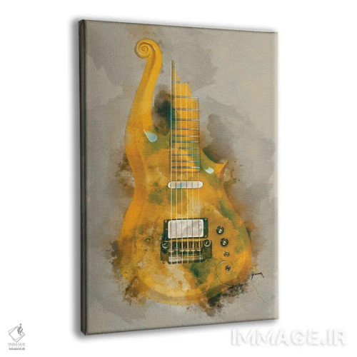 تابلو دکوراتیو گیتار کلود پرنس II اثر پاپ کالت پوسترز - نمای پرسپکتیو محصول