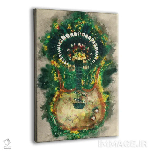 تابلو دکوراتیو گیتار برقی لینک ری اثر پاپ کالت پوسترز - نمای پرسپکتیو محصول