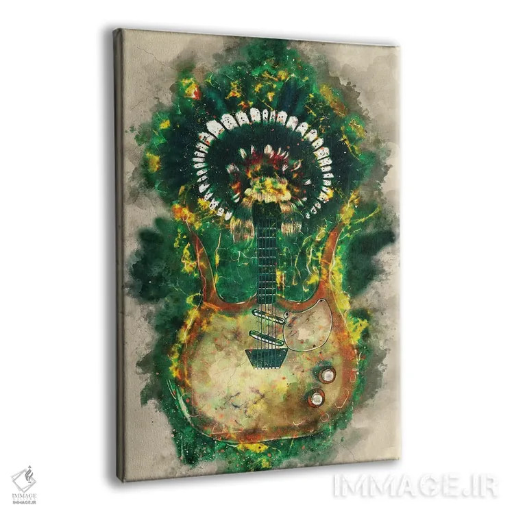 تابلو دکوراتیو گیتار برقی لینک ری اثر پاپ کالت پوسترز - نمای پرسپکتیو محصول