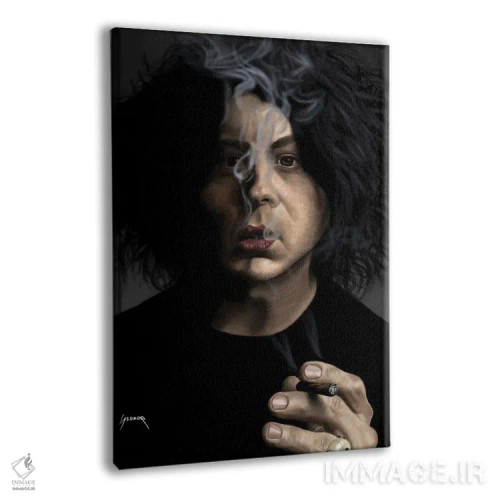 تابلو دکوراتیو جک وایت III اثر پاپ کالت پوسترز - نمای پرسپکتیو محصول