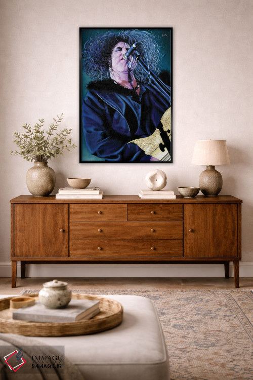 تابلو دکوراتیو رابرت اسمیت اثر پاپ کالت پوسترز - D3B