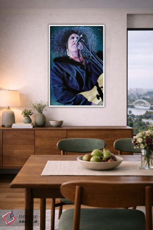 تابلو دکوراتیو رابرت اسمیت اثر پاپ کالت پوسترز - D6W