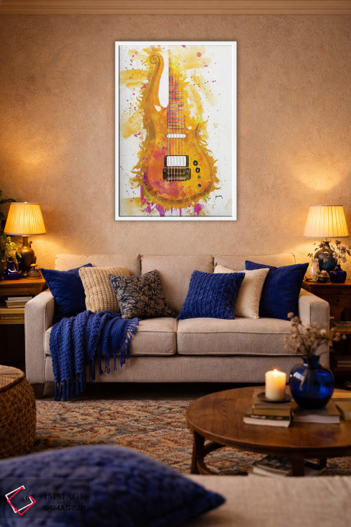 تابلو دکوراتیو گیتار کلود پرنس I اثر پاپ کالت پوسترز - D2W