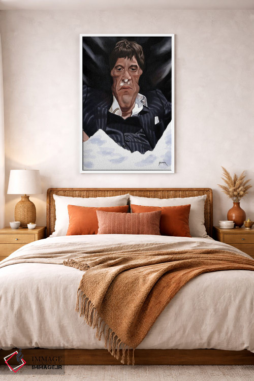 تابلو دکوراتیو صورت زخمی اثر پاپ کالت پوسترز - D4W