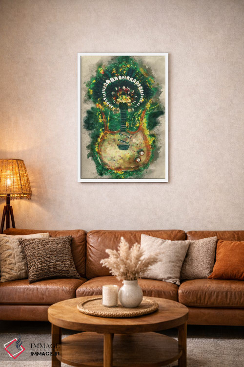 تابلو دکوراتیو گیتار برقی لینک ری اثر پاپ کالت پوسترز - D1W