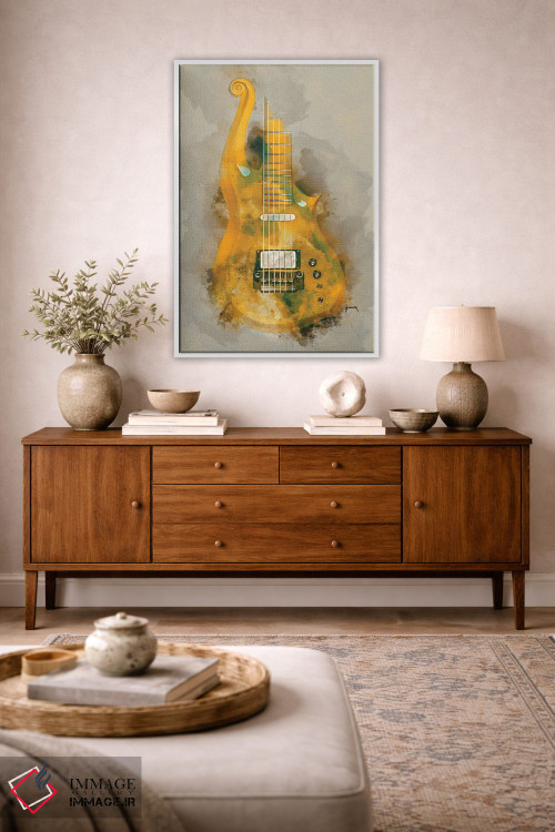 تابلو دکوراتیو گیتار کلود پرنس II اثر پاپ کالت پوسترز - D1W