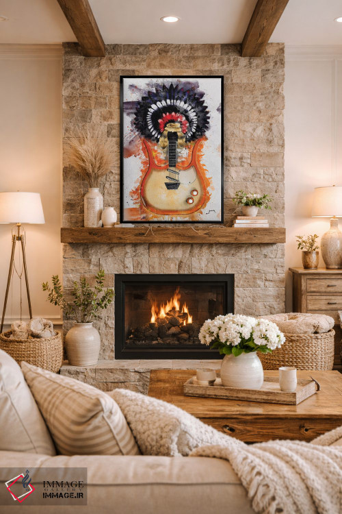 تابلو دکوراتیو گیتار لینک ری II اثر پاپ کالت پوسترز - D1B