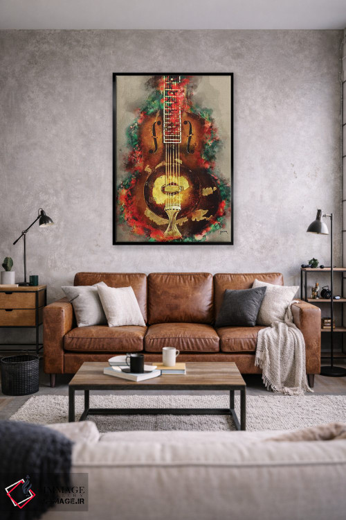 تابلو دکوراتیو گیتار روی گالاجر اثر پاپ کالت پوسترز - D1B