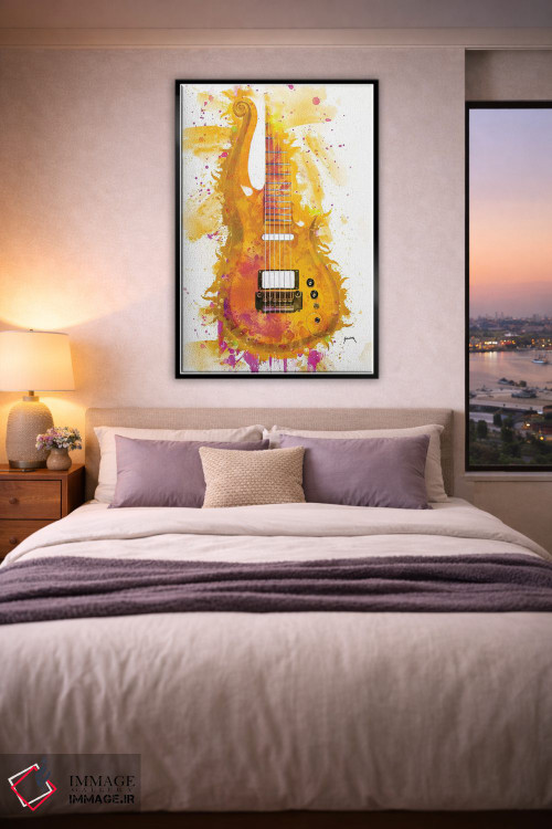 تابلو دکوراتیو گیتار کلود پرنس I اثر پاپ کالت پوسترز - D6B