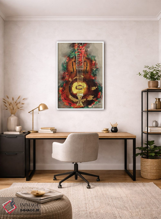 تابلو دکوراتیو گیتار روی گالاجر اثر پاپ کالت پوسترز - D2W