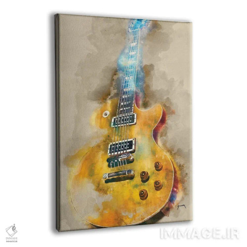 تابلو دکوراتیو گیتار برقی وینتج اثر پاپ کالت پوسترز - نمای پرسپکتیو محصول
