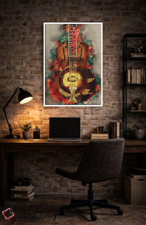 تابلو دکوراتیو گیتار روی گالاجر اثر پاپ کالت پوسترز - D4W
