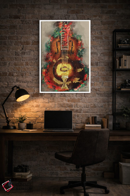 تابلو دکوراتیو گیتار روی گالاجر اثر پاپ کالت پوسترز - D3W