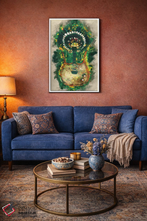 تابلو دکوراتیو گیتار برقی لینک ری اثر پاپ کالت پوسترز - D2W