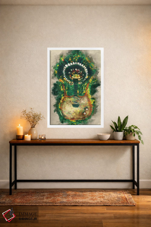 تابلو دکوراتیو گیتار برقی لینک ری اثر پاپ کالت پوسترز - D3W