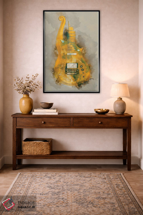 تابلو دکوراتیو گیتار کلود پرنس II اثر پاپ کالت پوسترز - D3B
