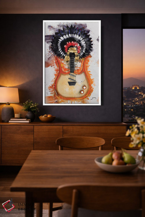 تابلو دکوراتیو گیتار لینک ری II اثر پاپ کالت پوسترز - D4W