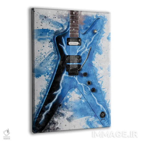 تابلو دکوراتیو گیتار برقی دایم بگ دارل II اثر پاپ کالت پوسترز - نمای پرسپکتیو محصول