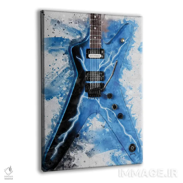 تابلو دکوراتیو گیتار برقی دایم بگ دارل II اثر پاپ کالت پوسترز - نمای پرسپکتیو محصول