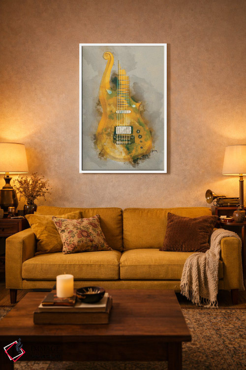 تابلو دکوراتیو گیتار کلود پرنس II اثر پاپ کالت پوسترز - D2W