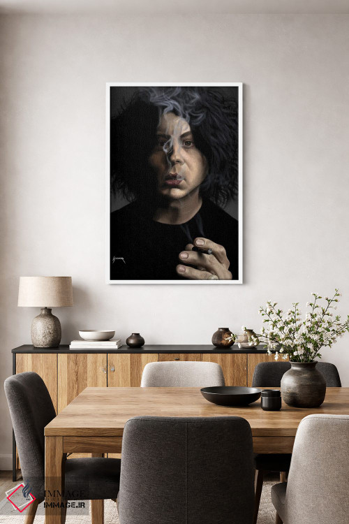 تابلو دکوراتیو جک وایت III اثر پاپ کالت پوسترز - D3W