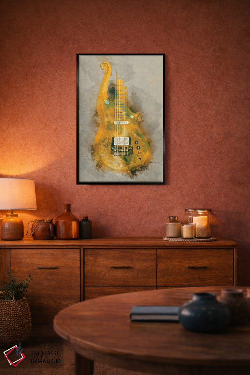 تابلو دکوراتیو گیتار کلود پرنس II اثر پاپ کالت پوسترز - D4B