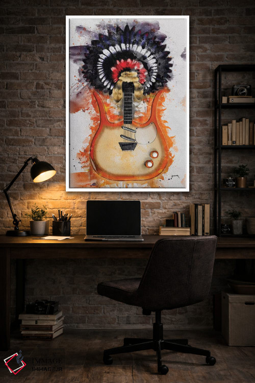 تابلو دکوراتیو گیتار لینک ری II اثر پاپ کالت پوسترز - D5W