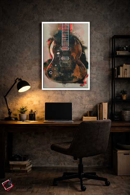 تابلو دکوراتیو گیتار برقی تونی ایومنی اثر پاپ کالت پوسترز - D6W