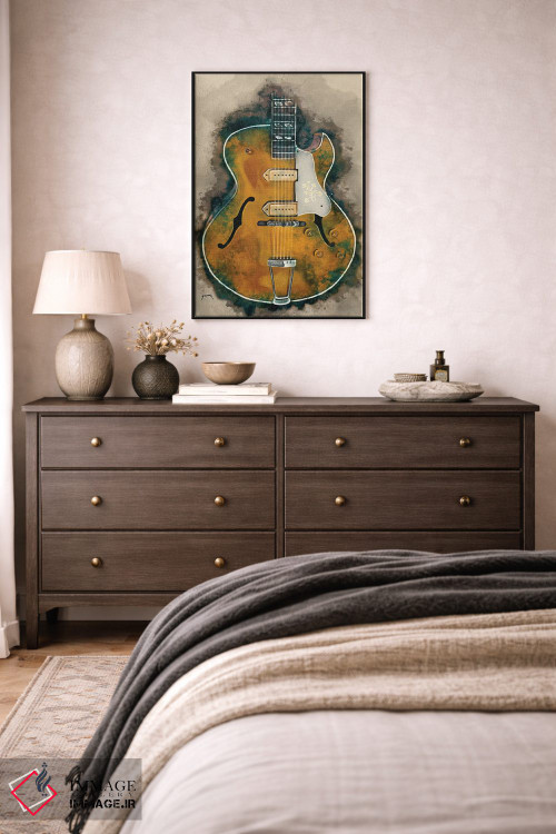تابلو دکوراتیو گیتار اسکاٹی مور اثر پاپ کالت پوسترز - D5B