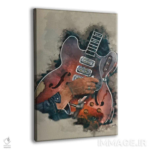 تابلو دکوراتیو گیتار دن آوره باک اثر پاپ کالت پوسترز - نمای پرسپکتیو محصول