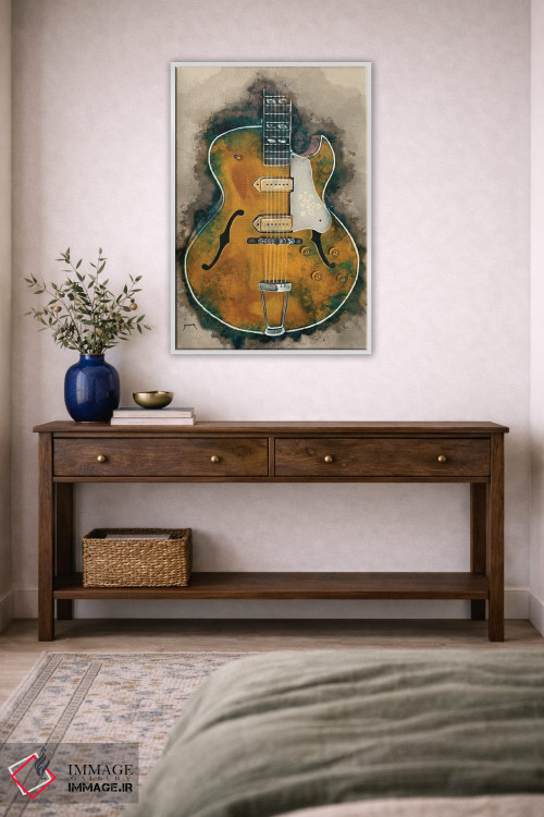تابلو دکوراتیو گیتار اسکاٹی مور اثر پاپ کالت پوسترز - D3W