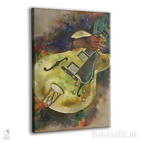 تابلو دکوراتیو گیتار برقی چاک بری اثر پاپ کالت پوسترز - نمای پرسپکتیو محصول