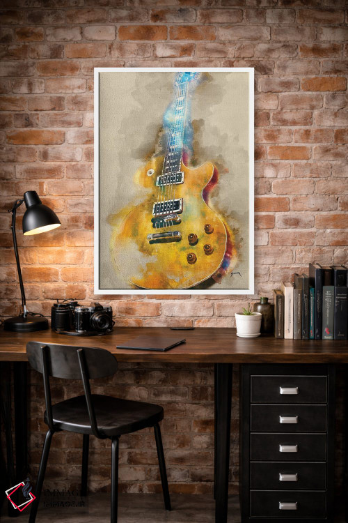 تابلو دکوراتیو گیتار برقی وینتج اثر پاپ کالت پوسترز - D1W