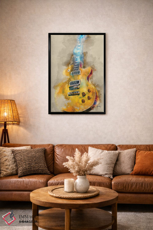 تابلو دکوراتیو گیتار برقی وینتج اثر پاپ کالت پوسترز - D2B
