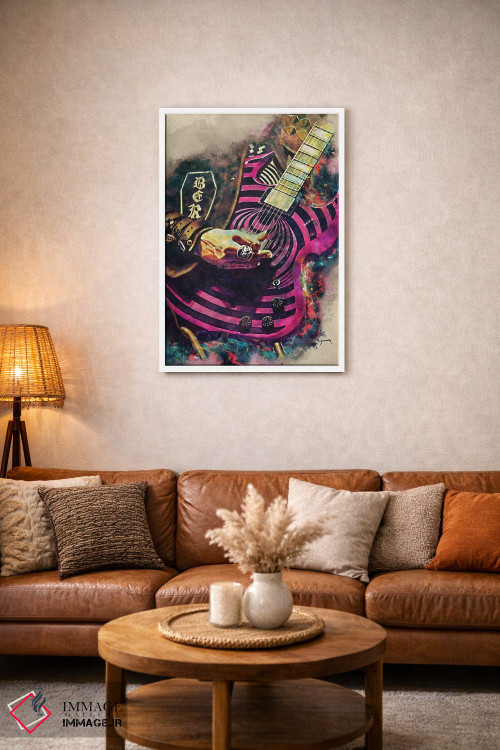 تابلو دکوراتیو گیتار برقی زاک وایلد اثر پاپ کالت پوسترز - D1W