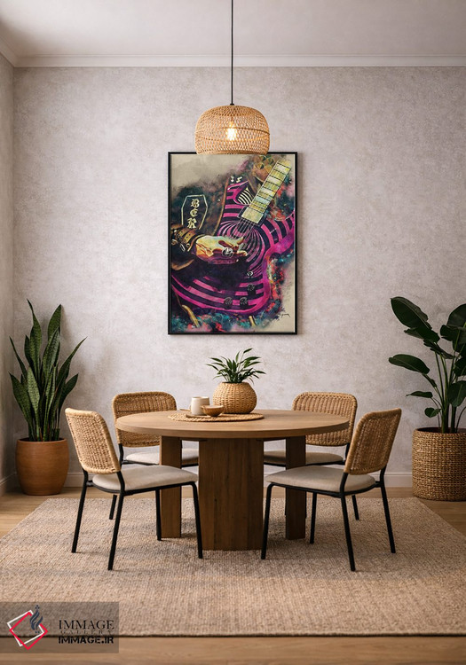 تابلو دکوراتیو گیتار برقی زاک وایلد اثر پاپ کالت پوسترز - D3B