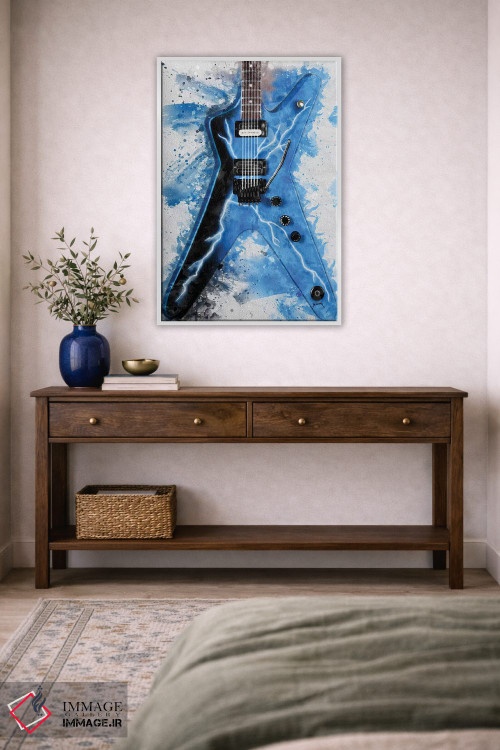 تابلو دکوراتیو گیتار برقی دایم بگ دارل II اثر پاپ کالت پوسترز - D2W