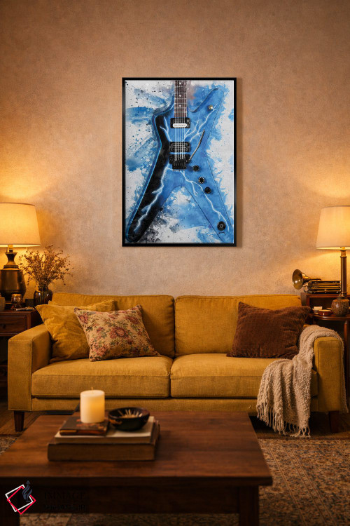تابلو دکوراتیو گیتار برقی دایم بگ دارل II اثر پاپ کالت پوسترز - D3B